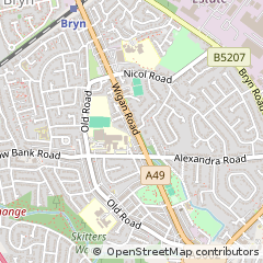Map of Wigan