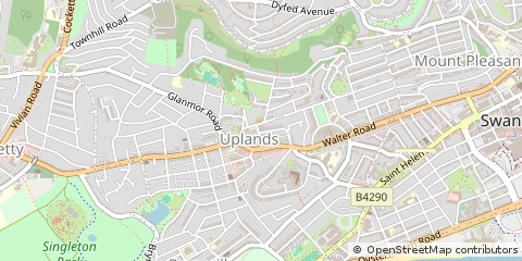Map of Swansea