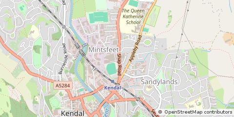Map of Kendal, Cumbria
