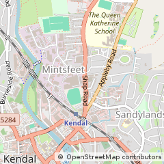 Map of Kendal, Cumbria
