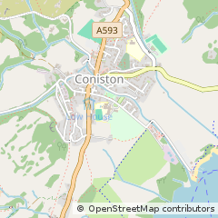 Map of Coniston, Cumbria