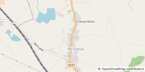 Map of Crewe, Cheshire