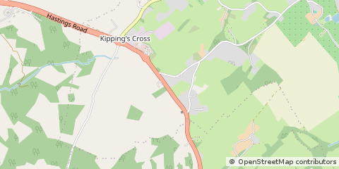 Map of Matfield, Kent