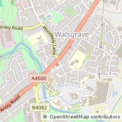 Map of Coventry, West Midlands