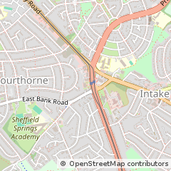 Map of Sheffield, South Yorkshire
