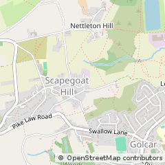 Map of Huddersfield, West Yorkshire
