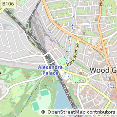 Map of Alexandra Palace, London