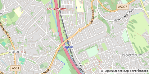 Map of Prenton, Wirral