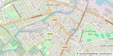 Map of Leith, Edinburgh