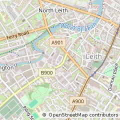 Map of Leith, Edinburgh