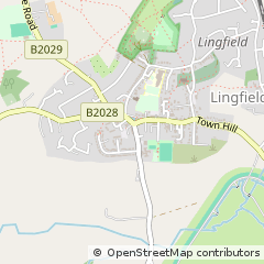 Map of Lingfield, Surrey