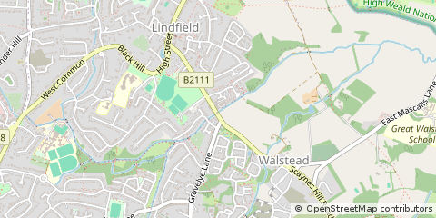 Map of Haywards Heath, West Sussex