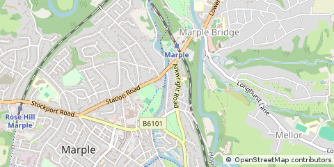 Map of Stockport, Cheshire