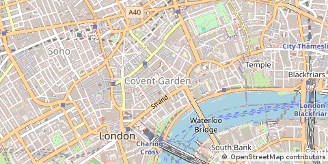 Map of Covent Garden, London