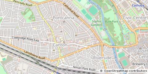 Map of Cardiff