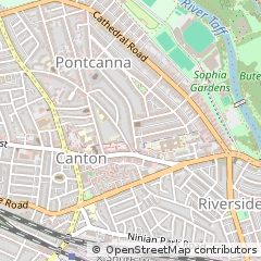 Map of Cardiff
