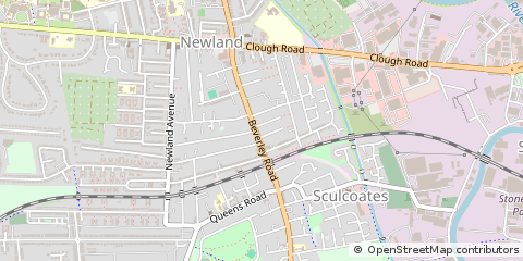 Map of Kingston Upon Hull, East Yorkshire