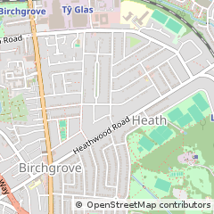 Map of Cardiff, South Glamorgan