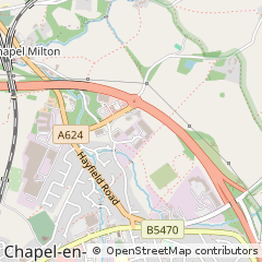 Map of High Peak, Derbyshire