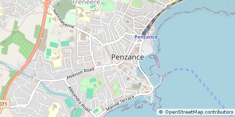 Map of Cornwall