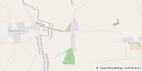 Map of Grantham, Lincolnshire