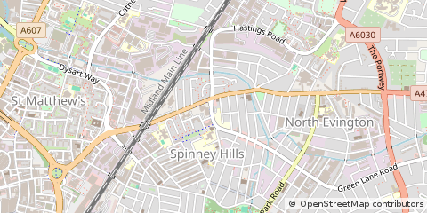 Map of Leicester