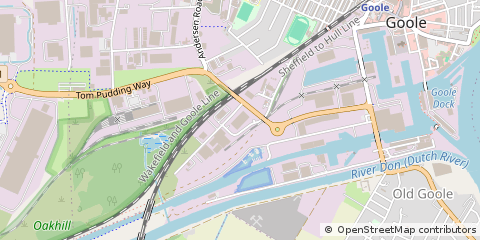 Map of Goole, East Yorkshire