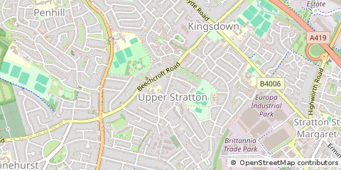 Map of Swindon