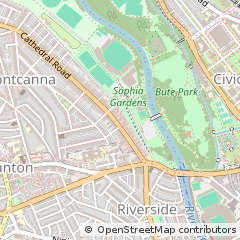Map of Cardiff