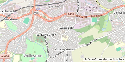 Map of West Midlands