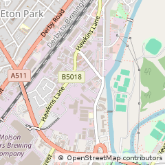 Map of Burton on Trent