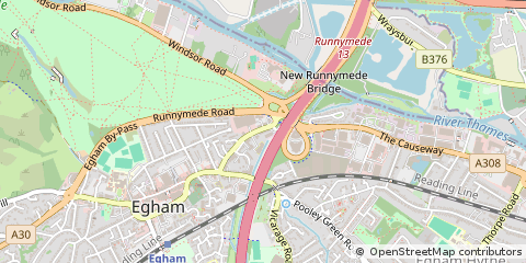 Map of Egham