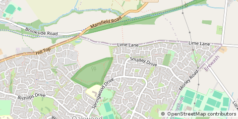 Map of Derby, Derbyshire