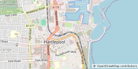 Map of Hartlepool
