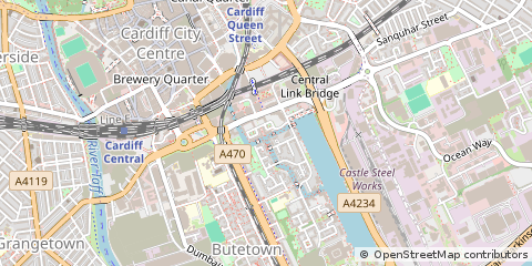 Map of Cardiff