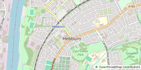 Map of Hebburn
