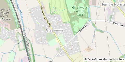 Map of Chesterfield, Derbyshire