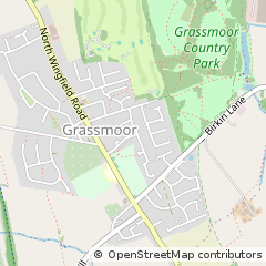 Map of Chesterfield, Derbyshire