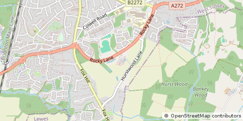 Map of Haywards Heath, West Sussex