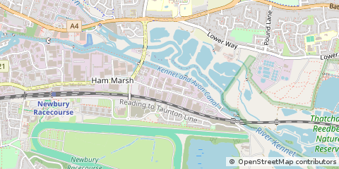 Map of Newbury, Berkshire