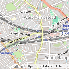 Map of West Hampstead, London