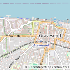 Map of Gravesend, Kent