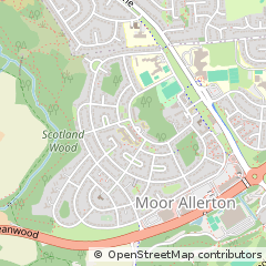 Map of Leeds, West Yorkshire