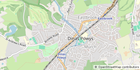 Map of Dinas Powys