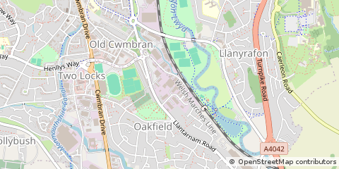 Map of Torfaen