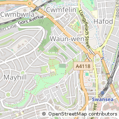 Map of Swansea