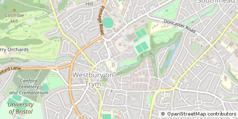 Map of Bristol, South Glos