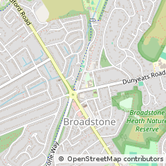 Map of Broadstone, Dorset