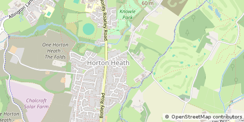 Map of Eastleigh, Hampshire