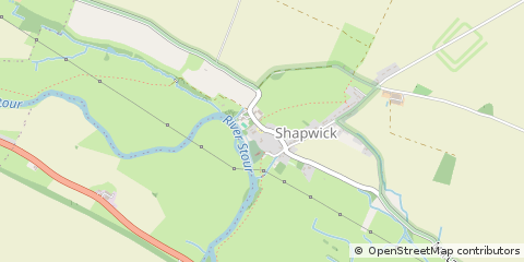 Map of Blandford Forum, Dorset